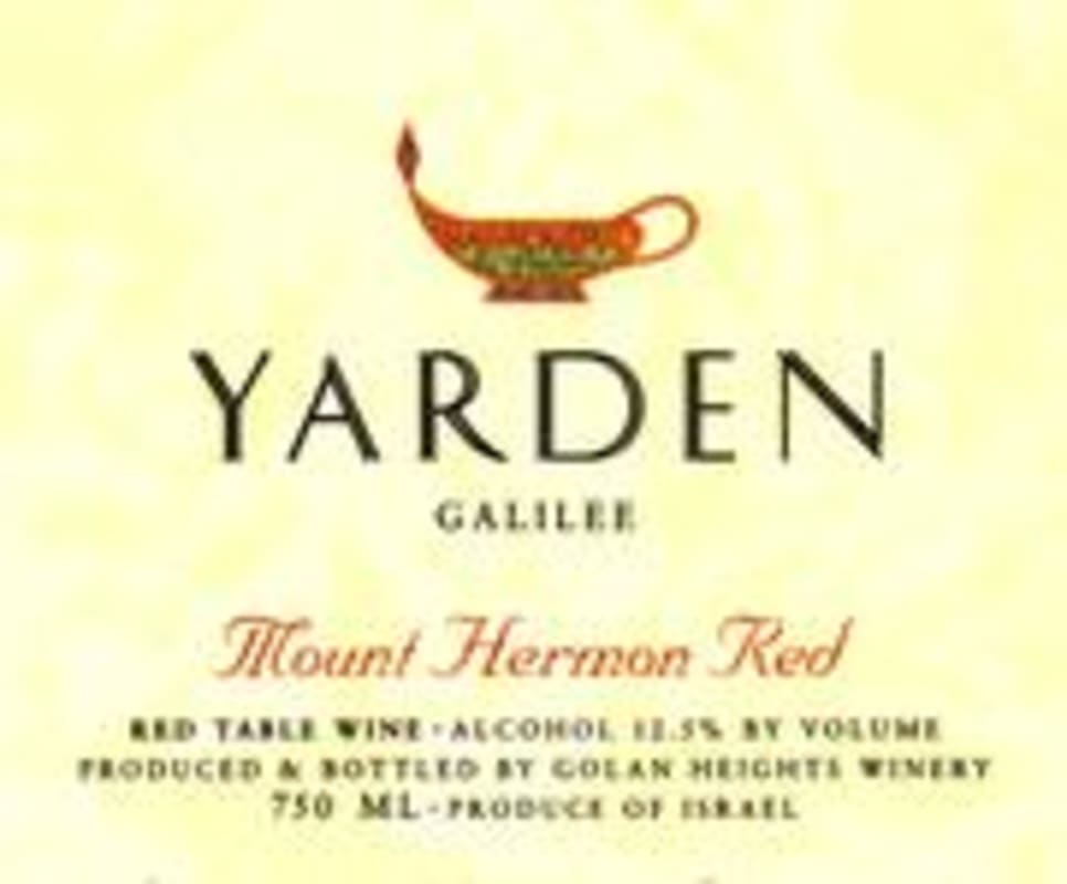 Yarden Mount Hermon Red (OK Kosher) 1999 Front Label