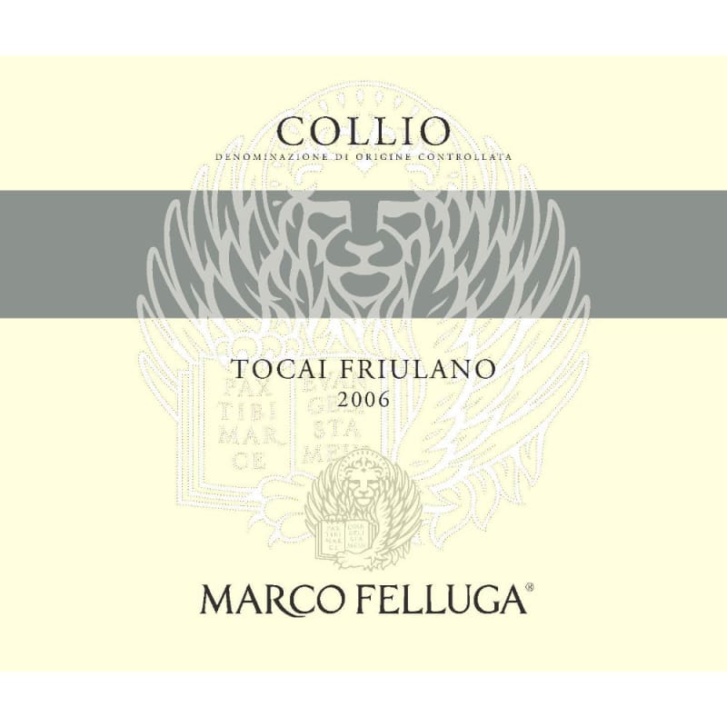 Marco Felluga Tocai Friulano 2006 Front Label