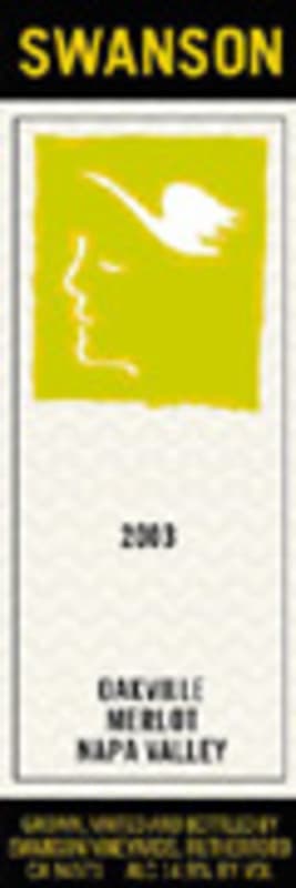 Swanson Napa Valley Merlot (half-bottle) 2003 Front Label