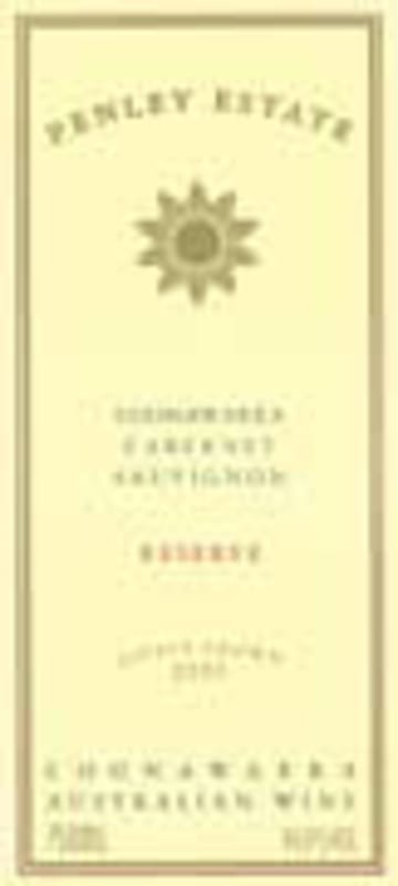 Penley Reserve Cabernet Sauvignon 2002 Front Label