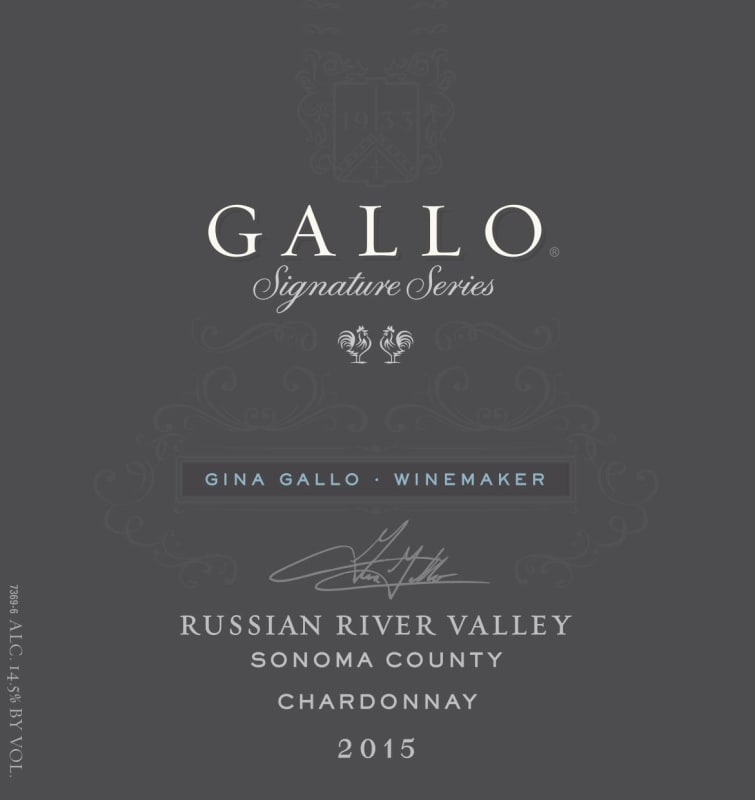 Gallo Signature Series California Chardonnay 2015 Front Label