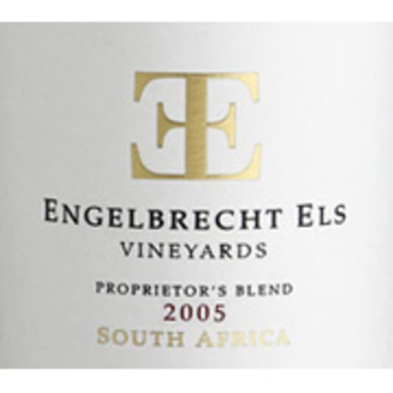 Ernie Els Proprietor's Blend 2005 Front Label
