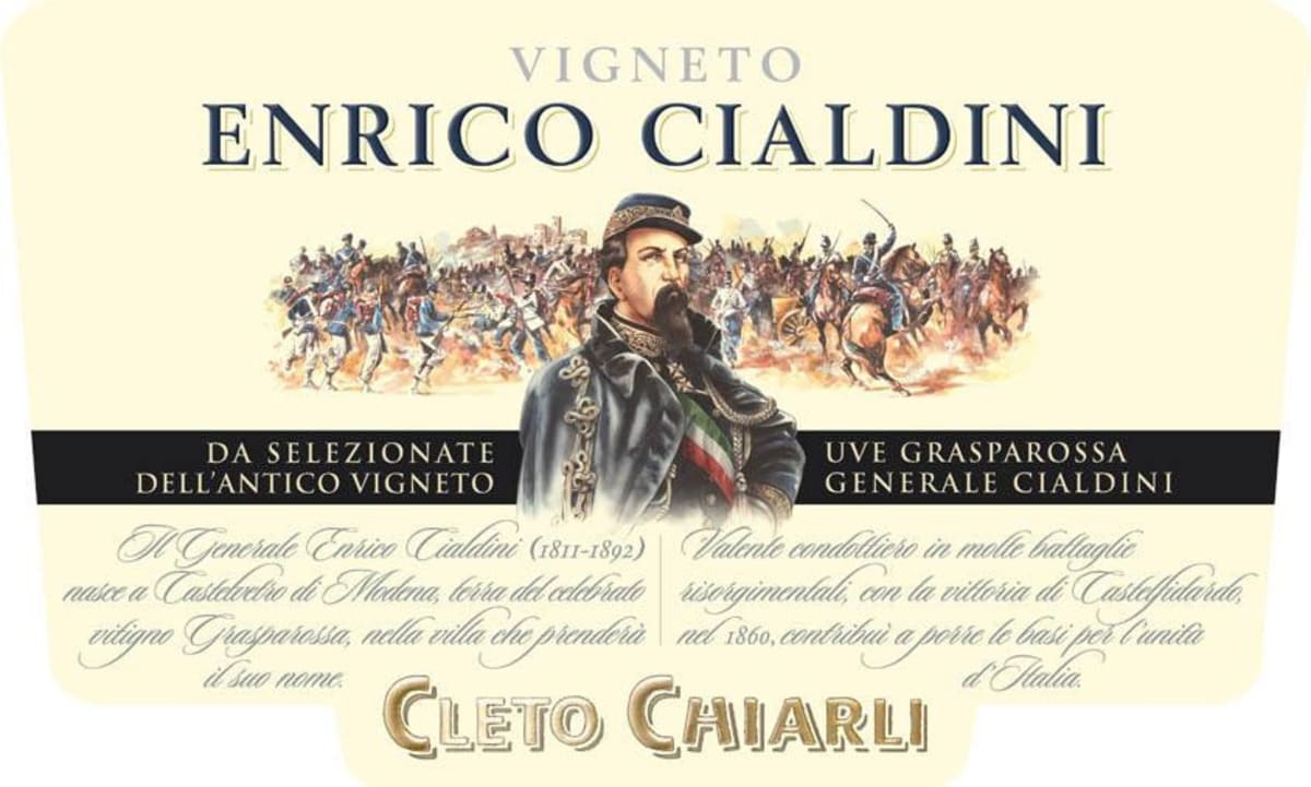 Cleto Chiarli Vigneto Enrico Cialdini Rosso 2012 Front Label