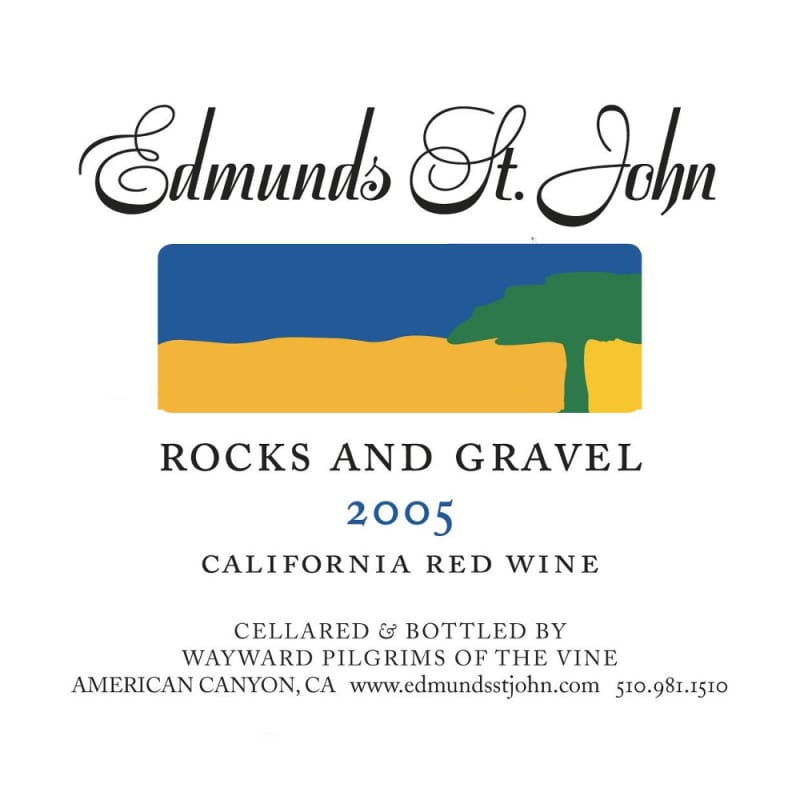 Edmunds St. John Rocks and Gravel 2005 Front Label