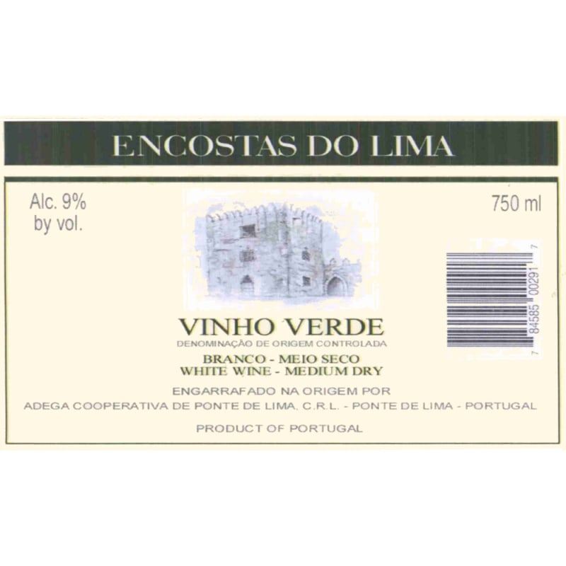 Encostas do Lima Vinho Verde 2006 Front Label