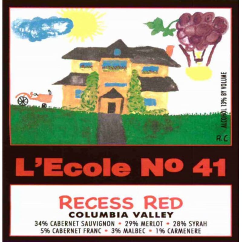 L'Ecole 41 Recess Red 2006 Front Label