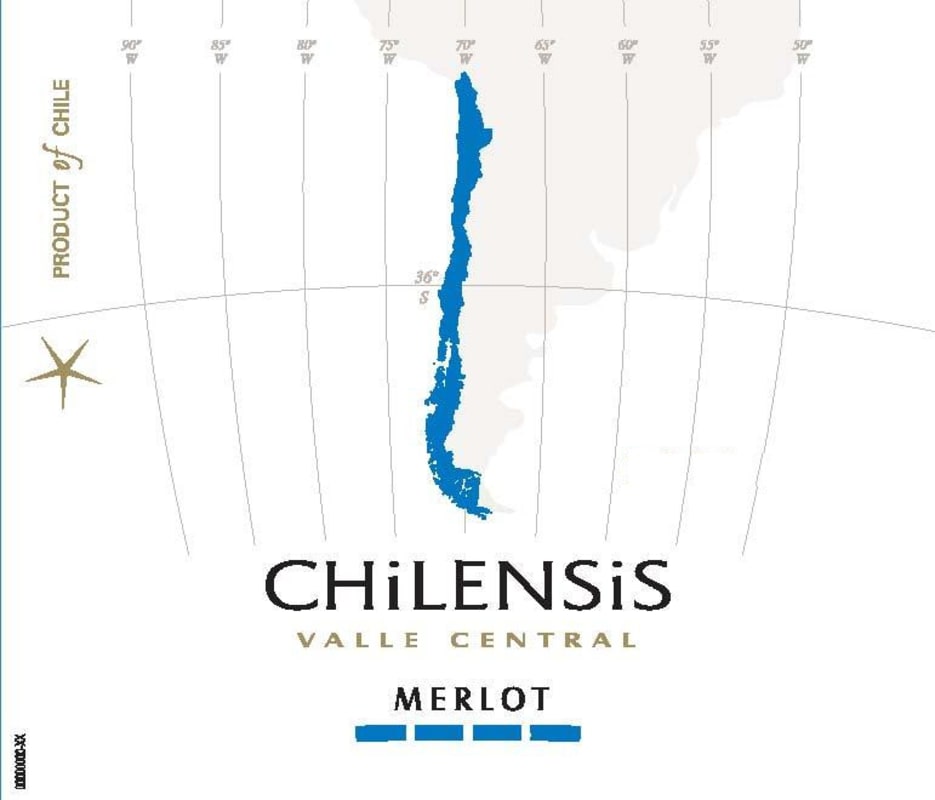 Chilensis Merlot 2012 Front Label
