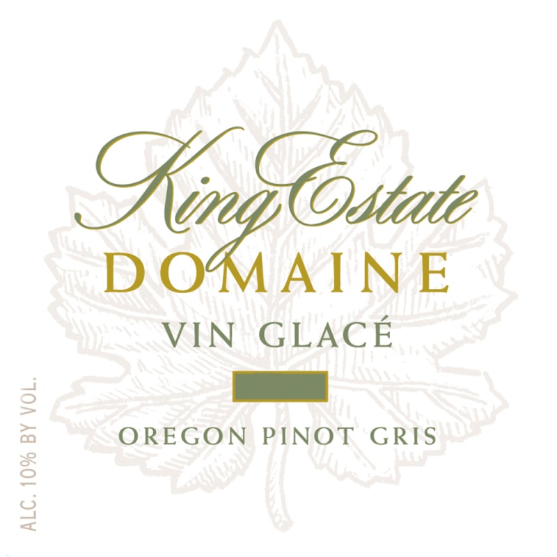 King Estate Vin Glace Pinot Gris (375ML half-bottle) 2006 Front Label