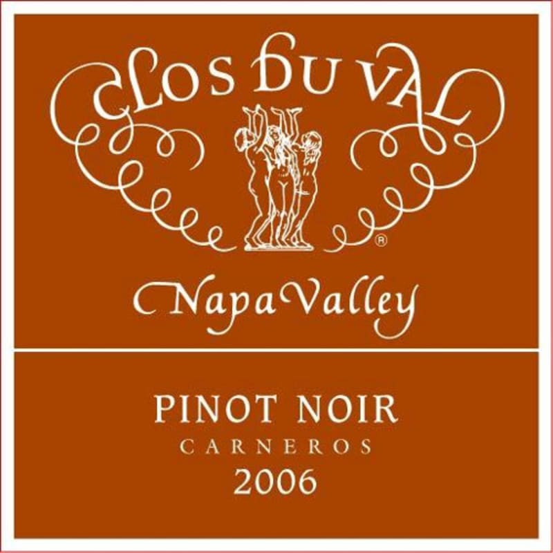 Clos du Val Carneros Estate Pinot Noir 2006 Front Label