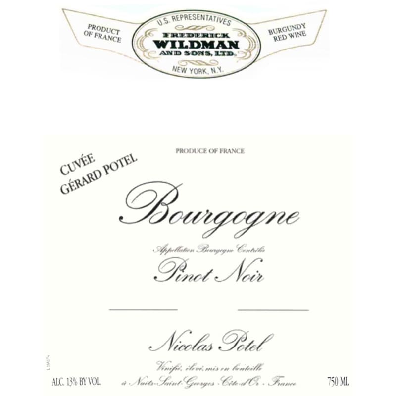 Nicolas Potel Bourgogne Cuvee Gerard Potel 2006 Front Label