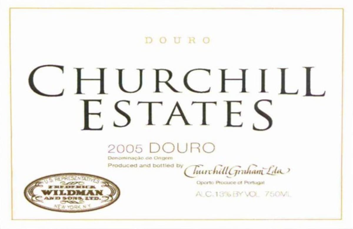 Churchill's Estates Tinto 2005 Front Label