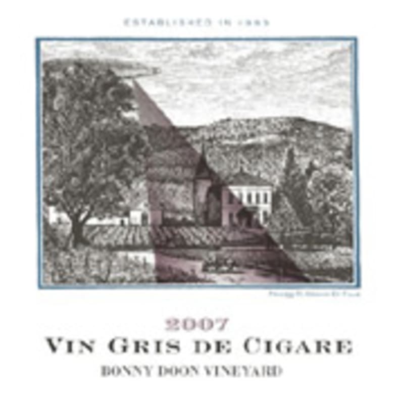 Bonny Doon Vin Gris de Cigare 2007 Front Label
