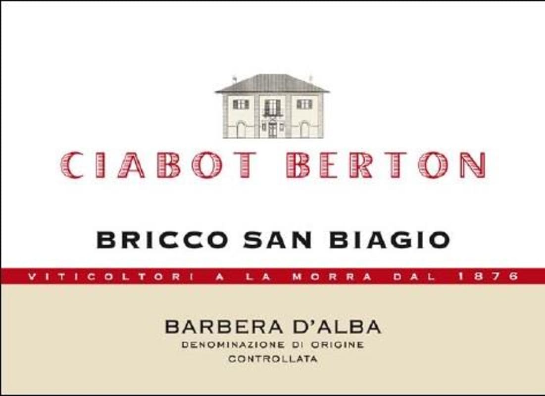 Ciabot Berton Bricco San Biagio Barbera 2011 Front Label