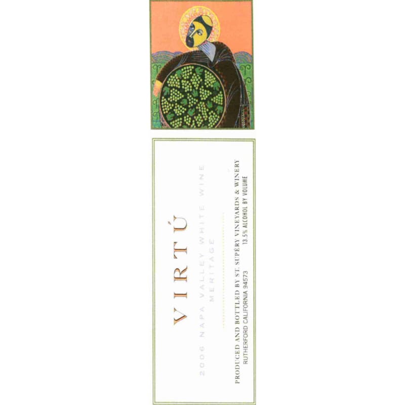 St. Supery Virtu 2006 Front Label