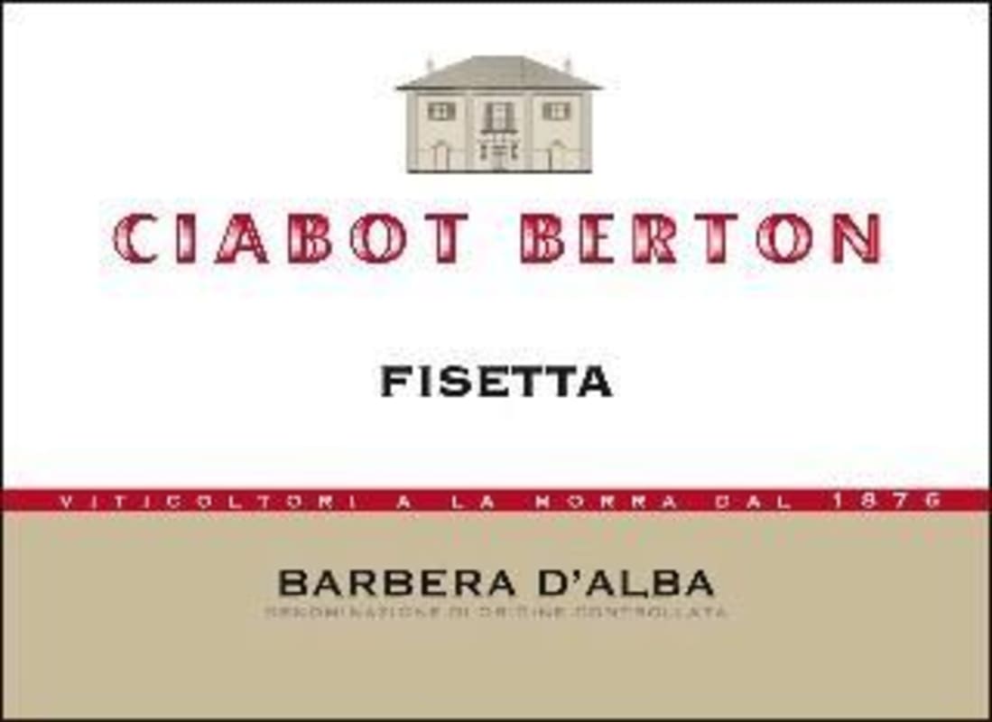 Ciabot Berton Fisetta Barbera d'Alba 2013 Front Label