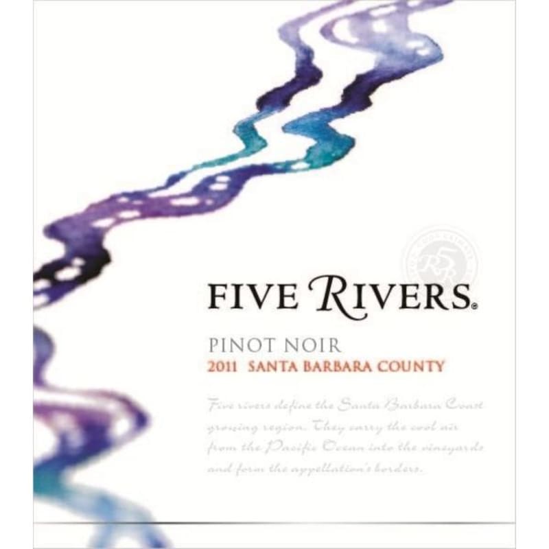 Five Rivers Pinot Noir 2011 Front Label
