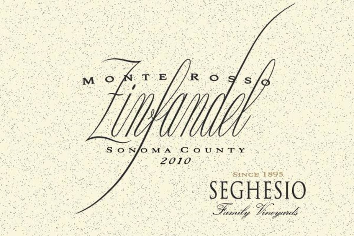Seghesio Monte Rosso Zinfandel 2010 Front Label