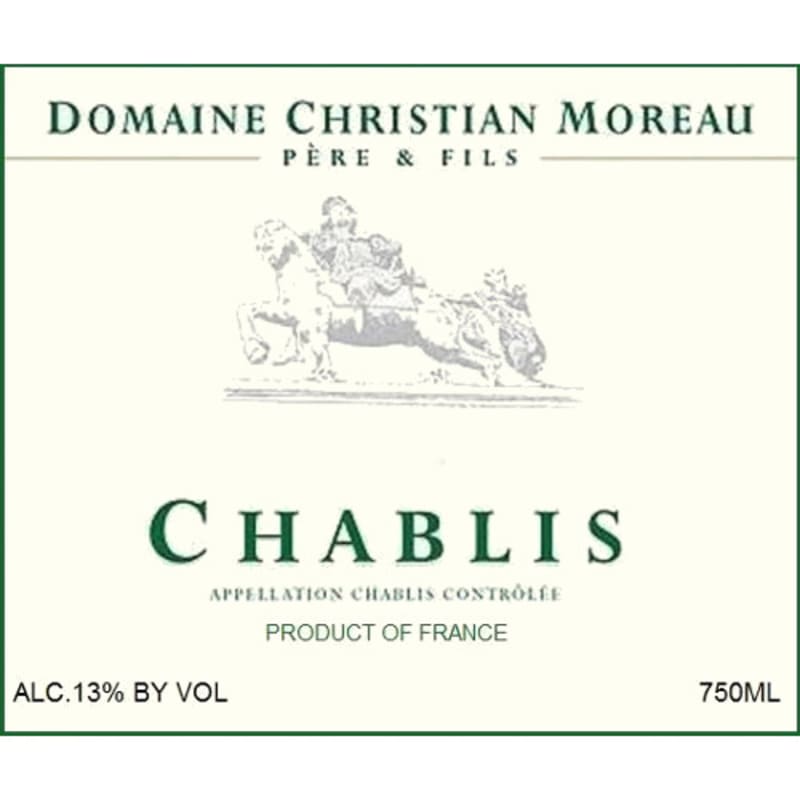 Christian Moreau Chablis 2006 Front Label