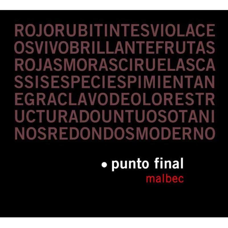 Bodegas Renacer Punto Final Malbec Classico 2007 Front Label