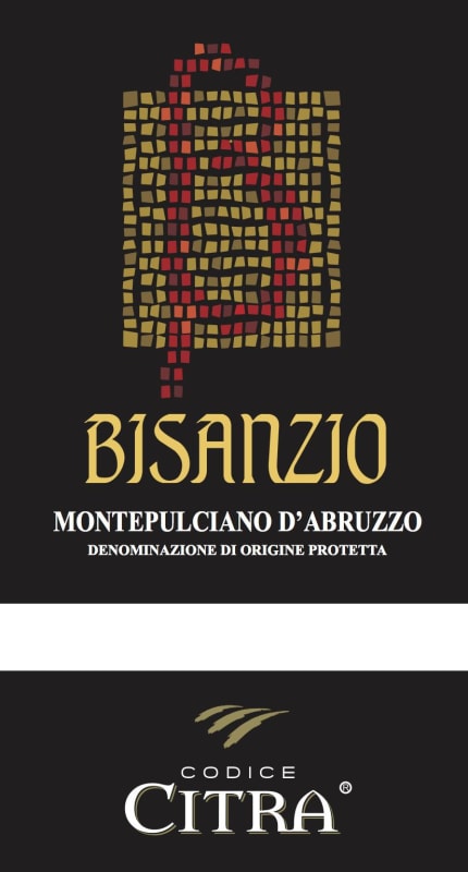 Citra Bisanzio Montepulciano d'Abruzzo 2014 Front Label