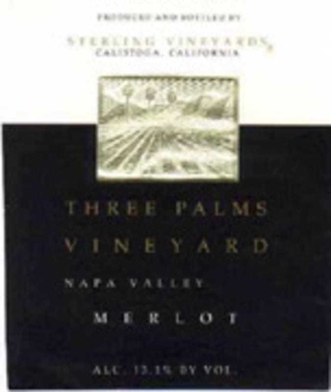 Sterling Three Palms Vineyard Merlot 2004 Front Label