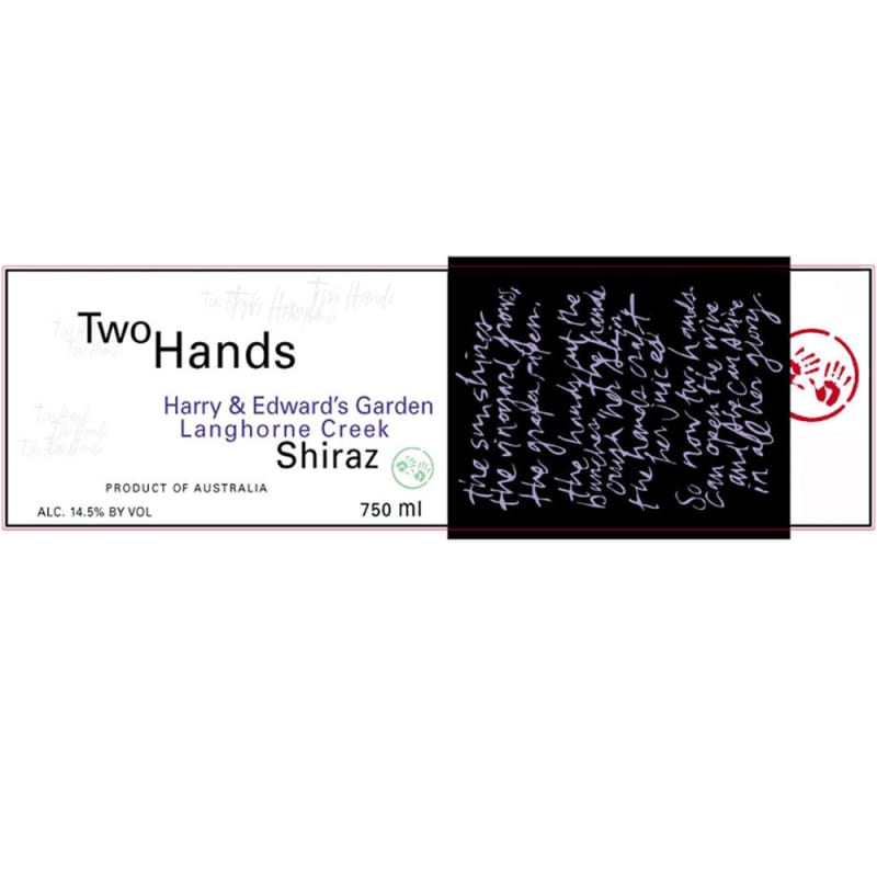 Two Hands Harry and Edward's Garden Shiraz 2006 Front Label