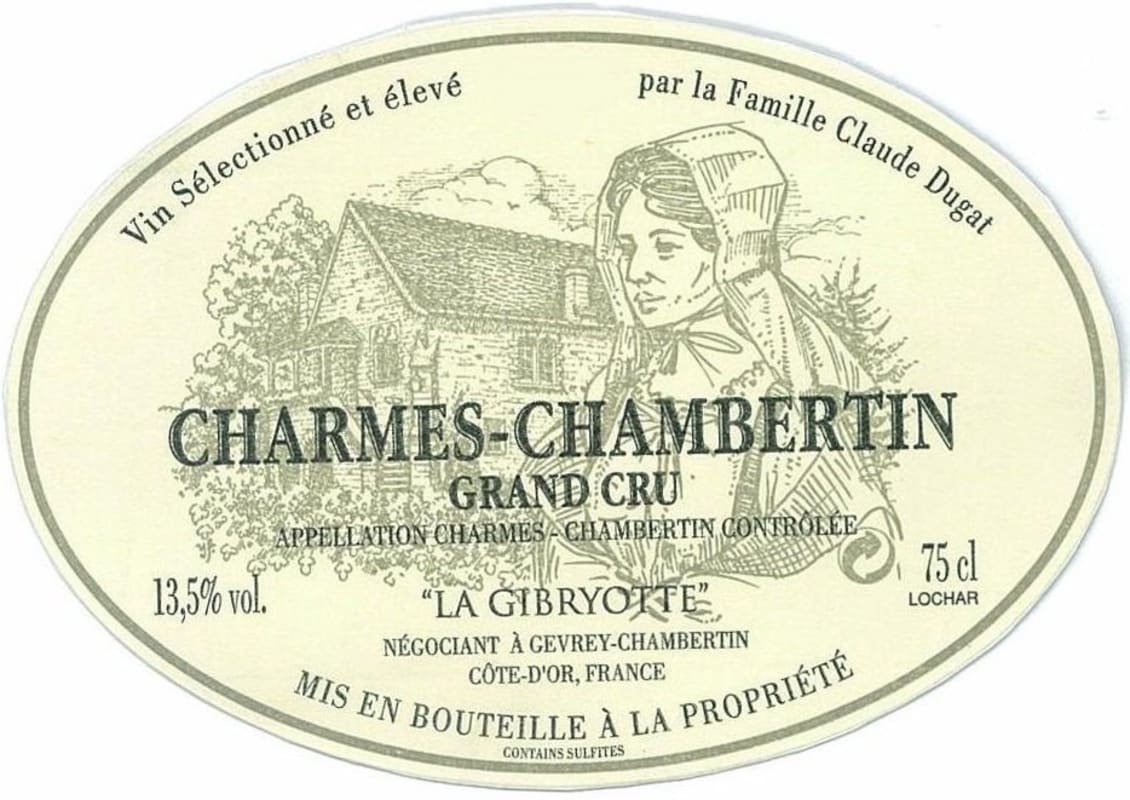 Domaine Claude Dugat Charmes Chambertin La Gibryotte 2011 Front Label