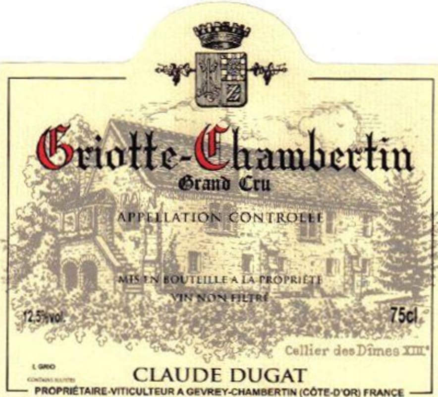 Domaine Claude Dugat Griottes-Chambertin Grand Cru 2014 Front Label