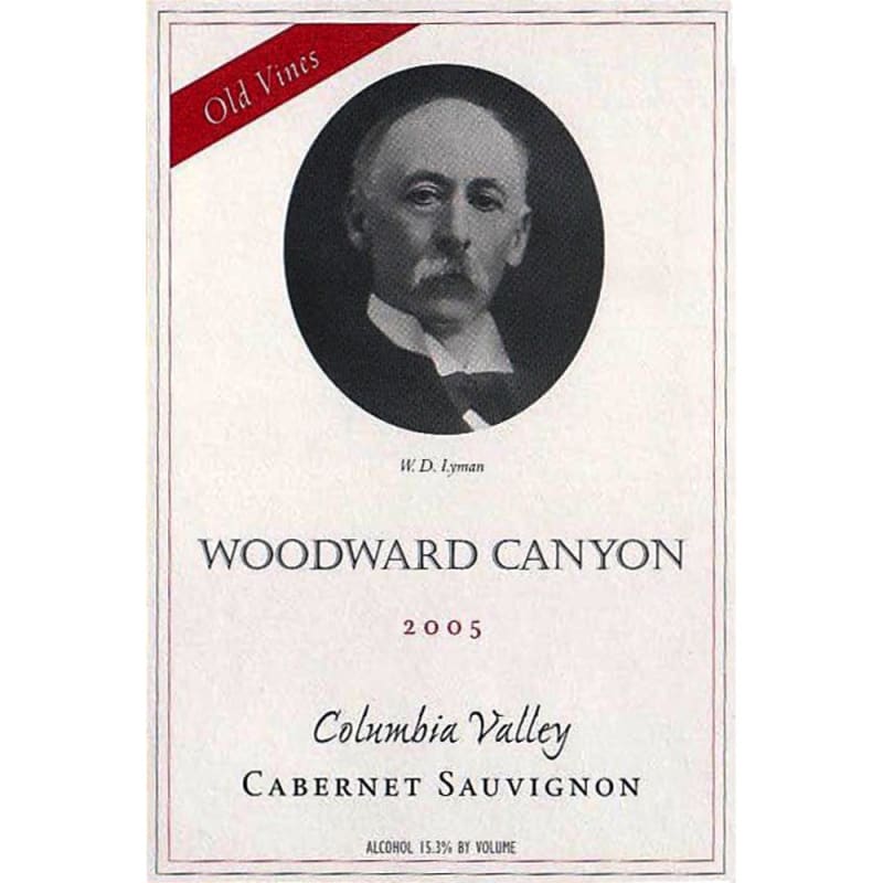 Woodward Canyon Old Vines Cabernet Sauvignon 2005 Front Label