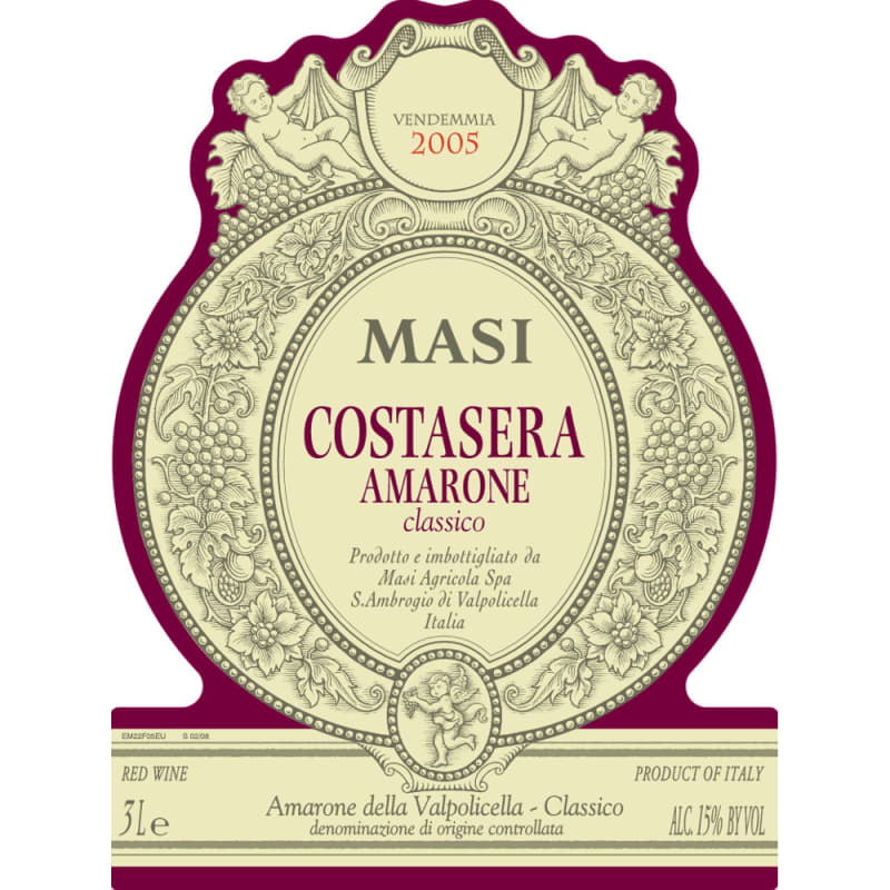Masi Costasera Amarone Classico 2005 Front Label