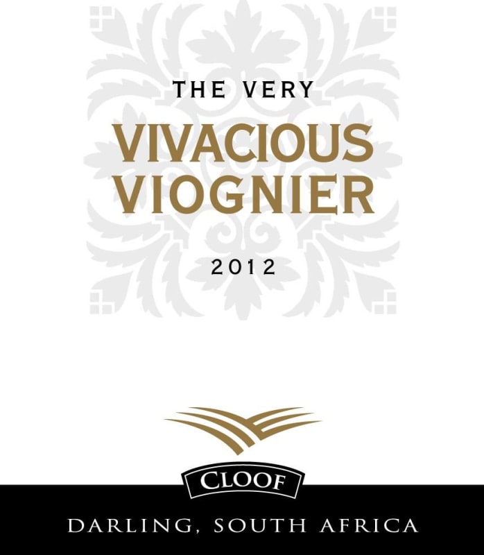 Cloof The Very Vivacious Viognier 2012 Front Label