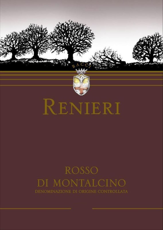 Renieri Rosso di Montalcino 2014 Front Label