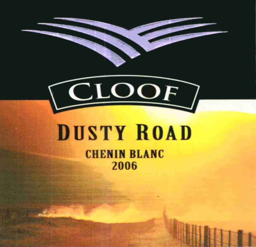 Cloof Dusty Road Chenin Blanc 2006 Front Label