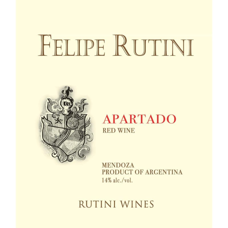 Rutini Apartado 2005 Front Label