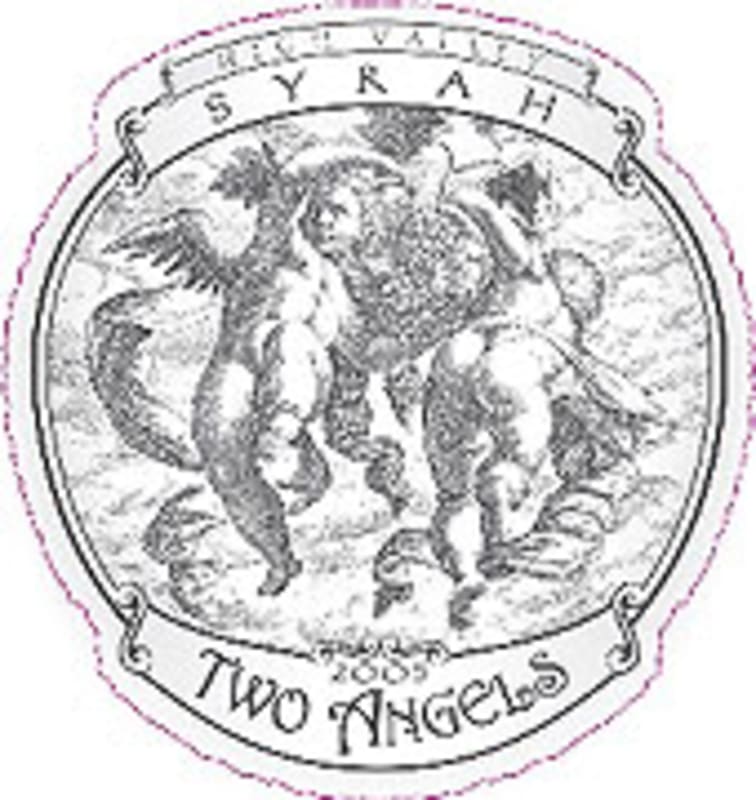 Two Angels Syrah 2005 Front Label
