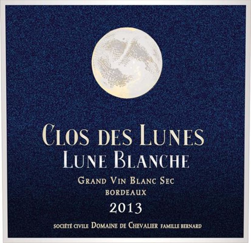 Clos des Lunes Lune Blanche 2013 Front Label
