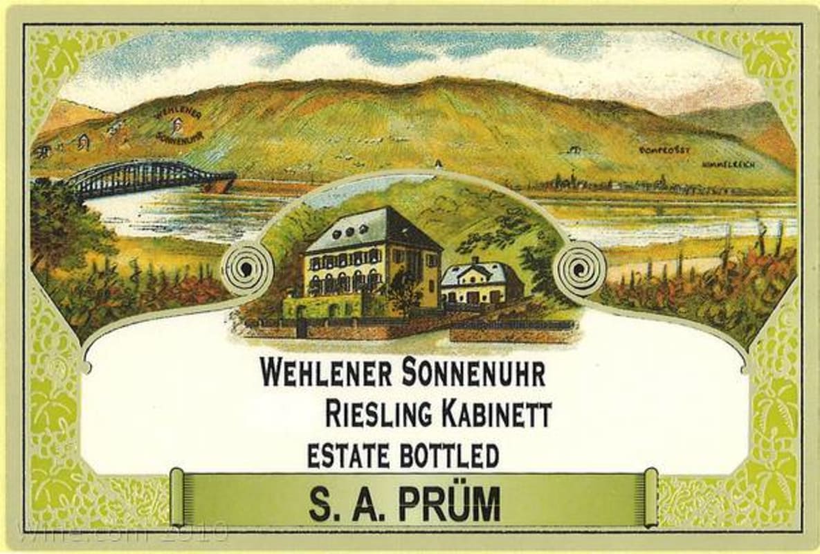 S.A. Prum Wehlener Sonnenuhr Riesling Kabinett 2007 Front Label