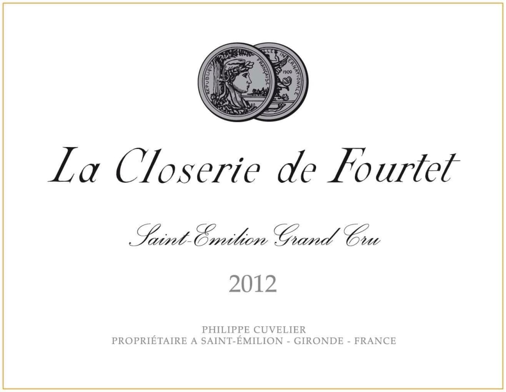 Clos Fourtet La Closerie de Fourtet 2012 Front Label