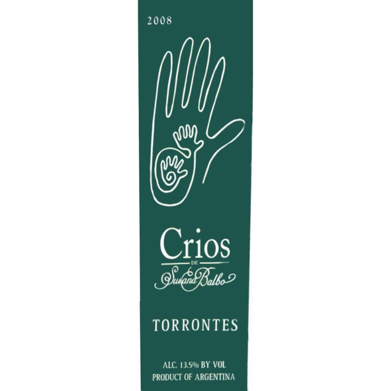 Crios de Susana Balbo Torrontes 2008 Front Label