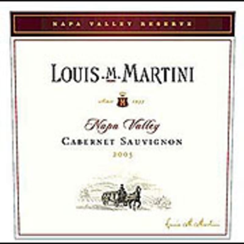 Louis Martini Napa Valley Cabernet Sauvignon 2005 Front Label