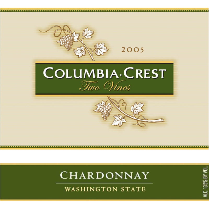 Two Vines Chardonnay 2005 Front Label