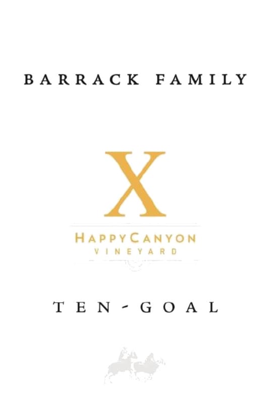 Happy Canyon Vineyards Barrack Ten Goal Cabernet Sauvignon 2013 Front Label