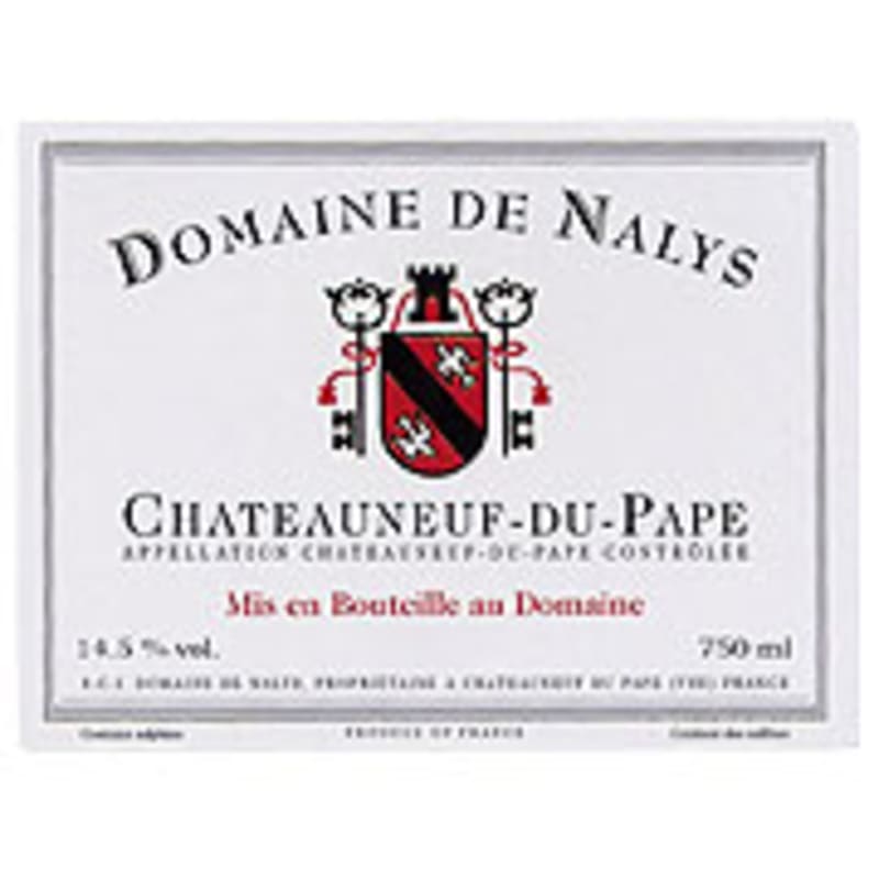 Domaine de Nalys Chateauneuf de Pape 2004 Front Label