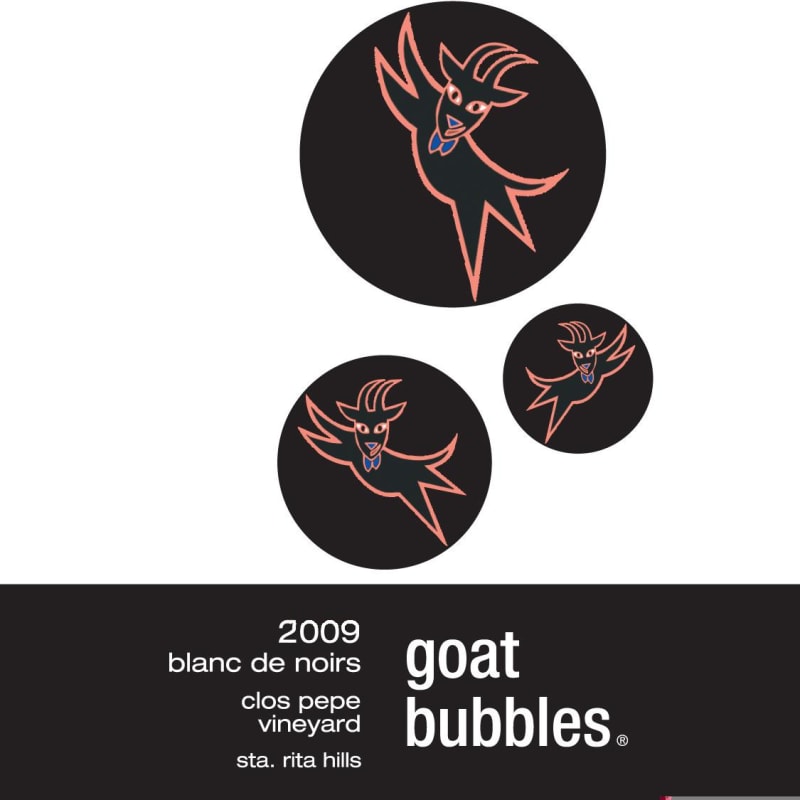 Flying Goat Cellars Goat Bubbles Blanc de Noirs 2009 Front Label