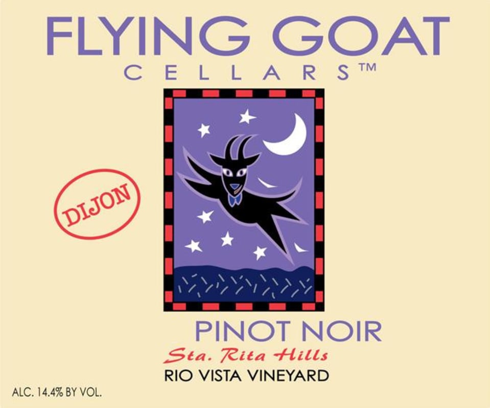 Flying Goat Cellars Rio Vi Vineyard Dijon Clone Pinot Noir 2010 Front Label