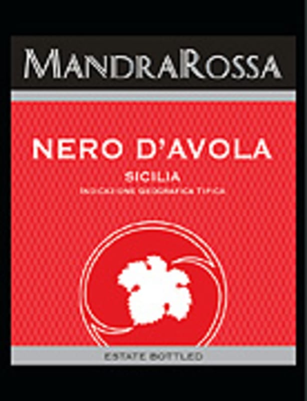MandraRossa Nero d'Avola 2004 Front Label