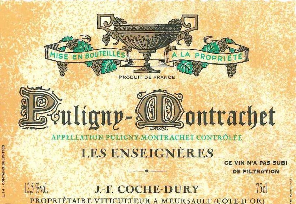 Domaine Coche-Dury Les Enseigneres 2009 Front Label