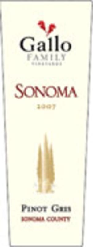 Gallo of Sonoma Reserve Pinot Gris 2007 Front Label