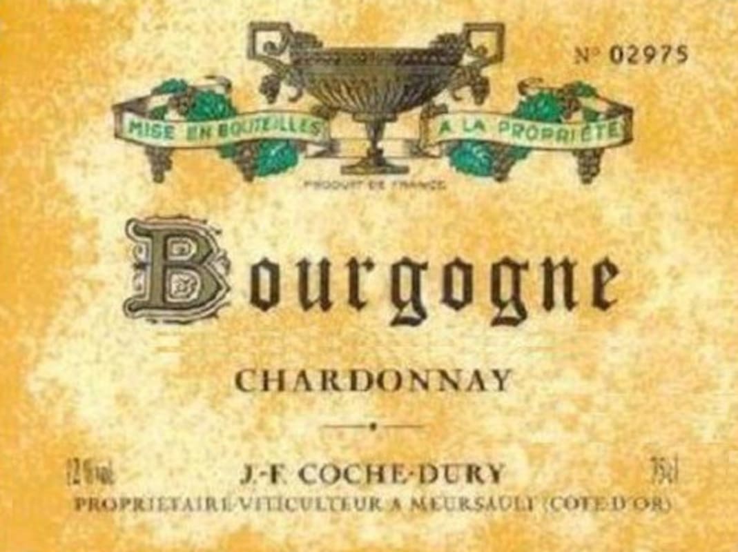 Domaine Coche-Dury Bourgogne Blanc 2008 Front Label
