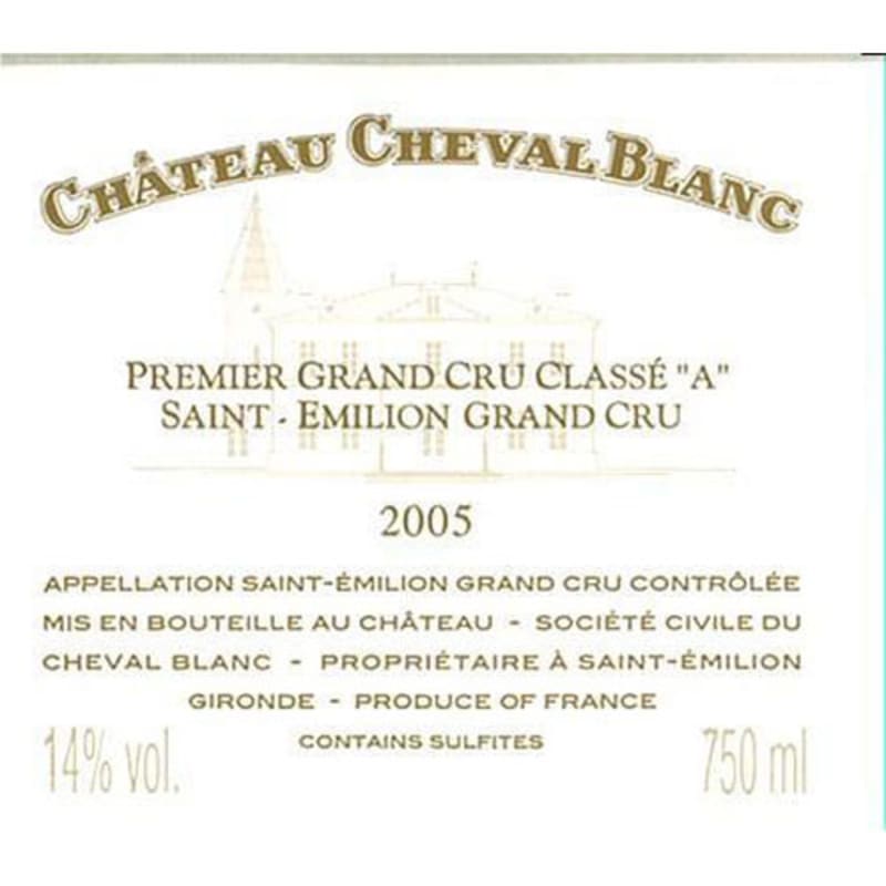 Chateau Cheval Blanc 2005 Front Label